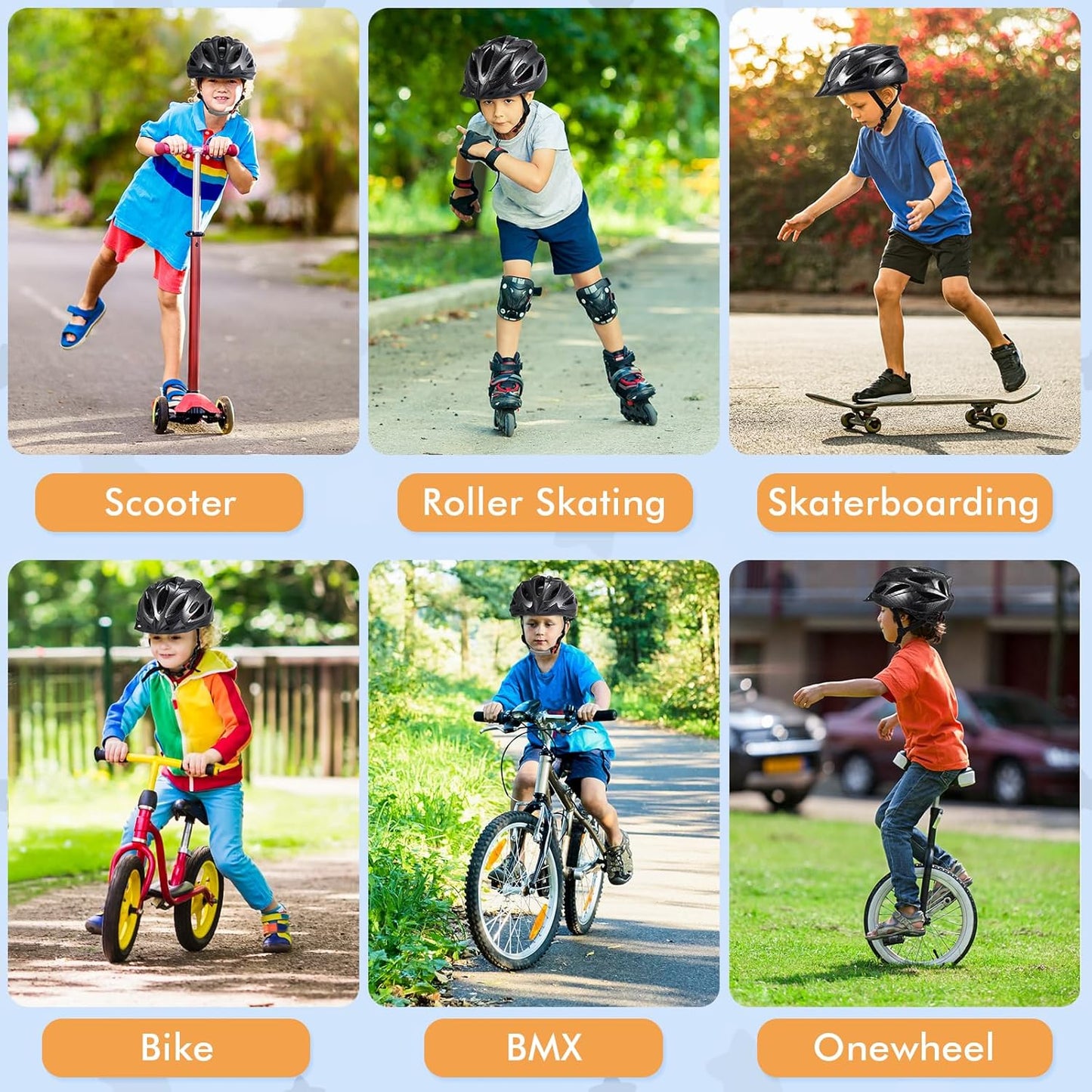 Kids Bike Helmet, Ages 5-8/8-14 Year Olds